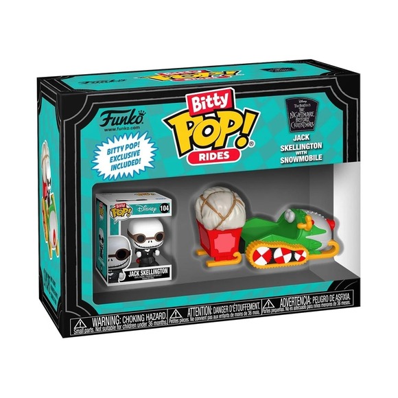 Funko Other - Funko Bitty Pop Rides: Disney - Jack Skellington with Snowmobile